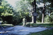 Gate at top of old beach road